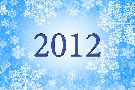 Christmas background in blue
