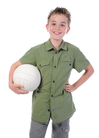 Portrait of a young football playerの写真素材