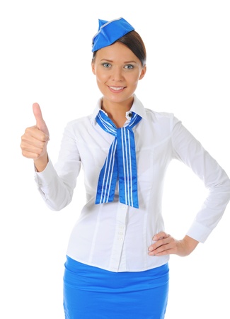 Attractive stewardessの写真素材