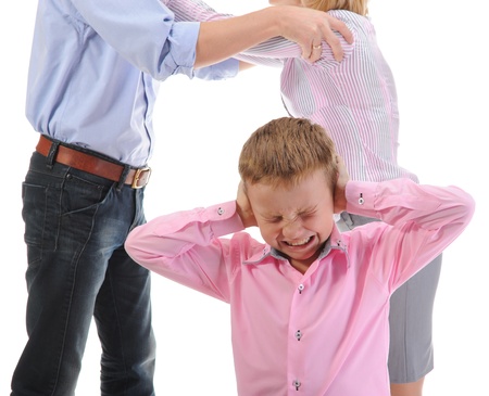 Parents share child.の写真素材