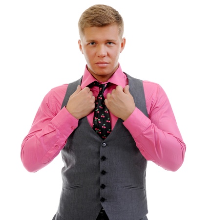 Portrait of a handsome young manの写真素材