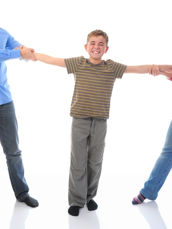 Parents share child の写真素材