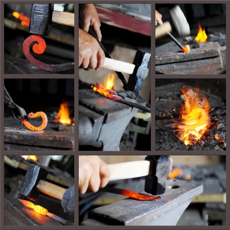 Incandescent element in the smithyの写真素材
