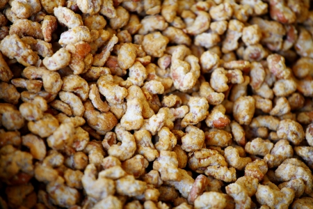 Nuts texture backgroundの写真素材