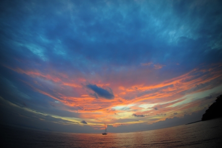 Beautiful sunsetの写真素材