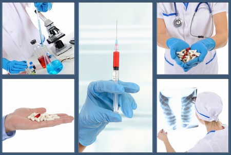 Doctor at work in the hospitalの写真素材