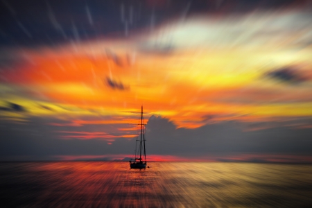 Beautiful sunsetの写真素材