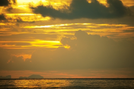 Beautiful sunsetの写真素材