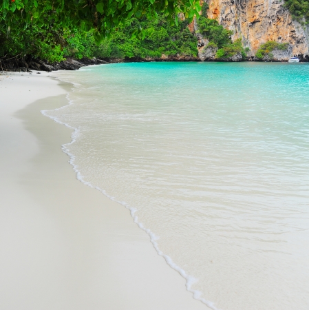 Sunny tropical beach on the islandの写真素材