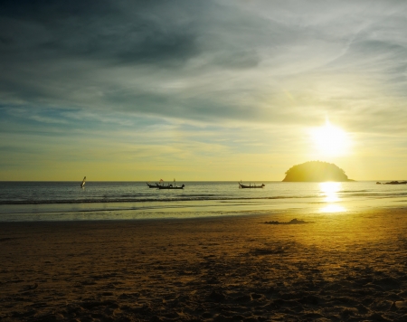 Beautiful sunsetの写真素材