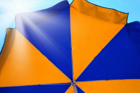 Beach umbrellaの写真素材