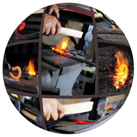 Incandescent element in the smithy