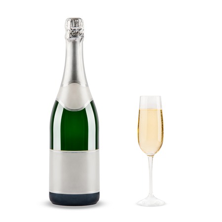 Beautiful picture of a bottle of champagneの写真素材