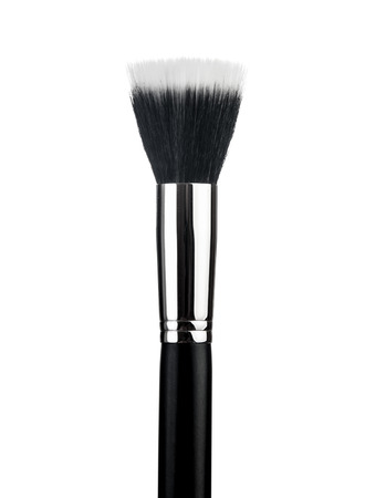 Professional make-up brush cosmetic isolated on white backgroundの写真素材
