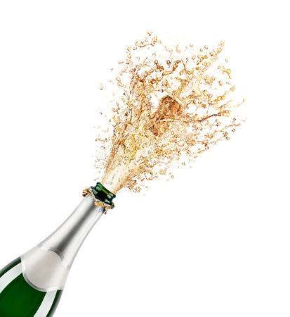 Beautiful picture of a bottle of champagneの写真素材