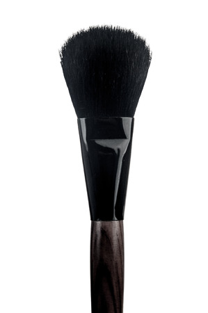 Professional make-up brush cosmetic isolated on white backgroundの写真素材