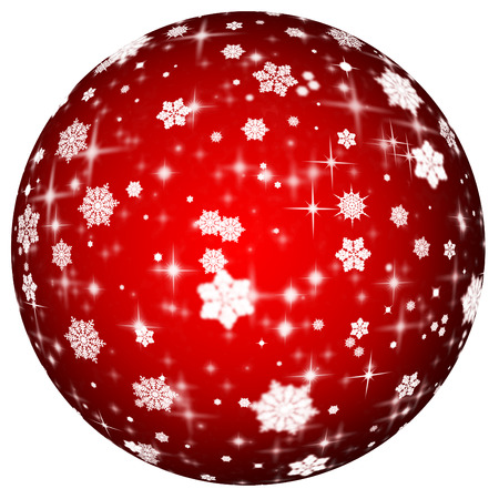 christmas background red and white with snowの写真素材