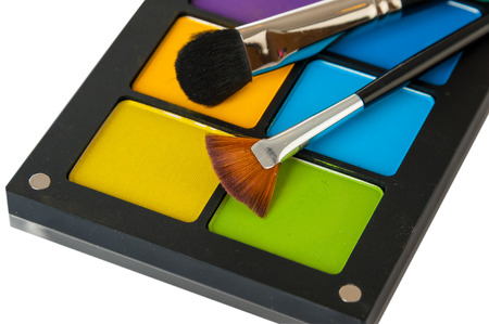 Set of professional makeup and cosmetics. Isolated on a white background isolatedの写真素材