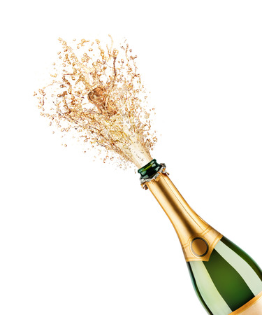 Beautiful picture of a bottle of champagneの写真素材