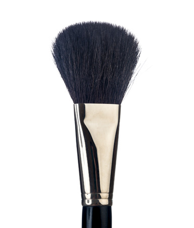 Professional make-up brush cosmetic on white backgroundの写真素材