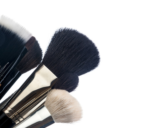 Professional make-up brush cosmetic on white background