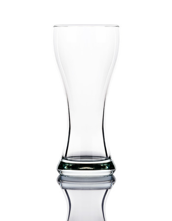 water glass isolated with clipping path includedの写真素材