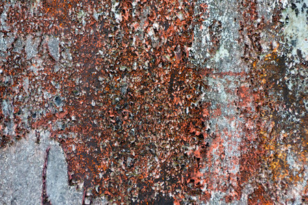 Peeling paint of different colors on the wall. High quality photoの写真素材