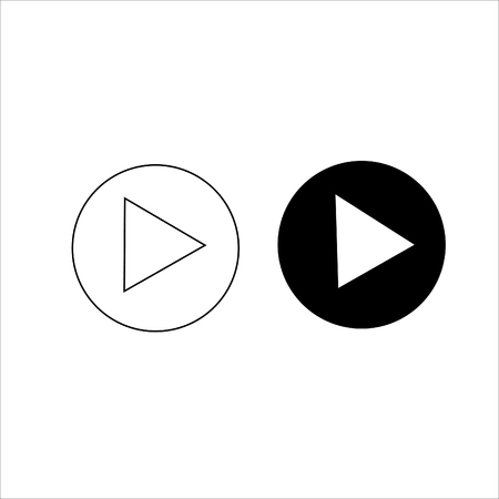 Play Icon.  button vector icon  . Symbol of playing .のイラスト素材