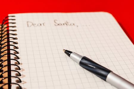 childrens letter to santa claus with copyspace.の写真素材