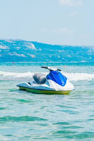 jet ski standing on the water. Water extreme  sportsの写真素材
