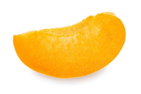 fresh apricot isolated on white background closeupの写真素材
