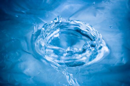 blue water splash