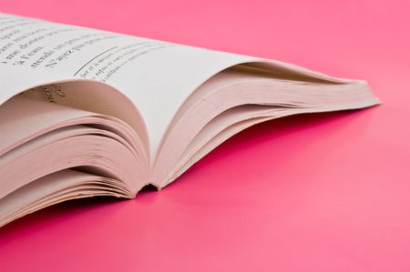 Open Book and copy space for sample text hereの写真素材