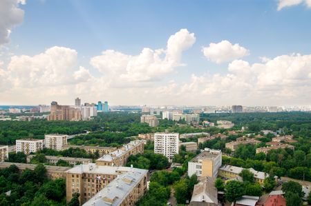view of the moscow cityの写真素材