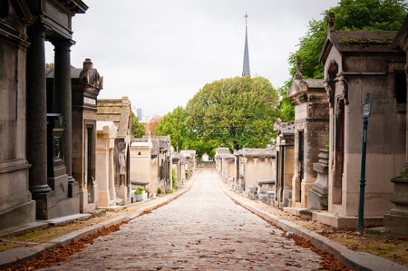 Pere-lachaise cemetery, Paris, France の写真素材