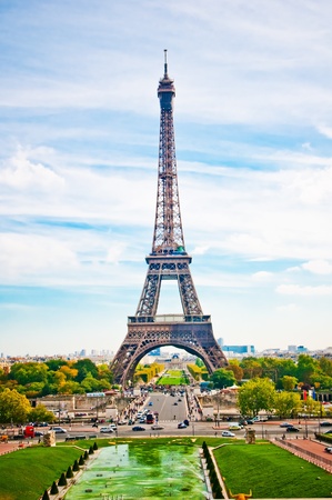 Paris, the beautiful Eiffel Towerの写真素材