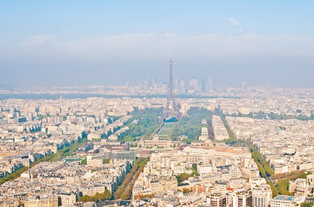 Paris aerial view from Montparnasse tower