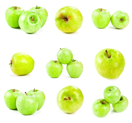 apples isolated on white の写真素材