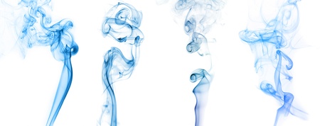  smoke on the white background の写真素材