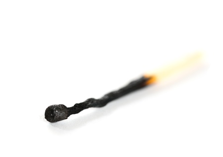 Used match on the white background. の写真素材