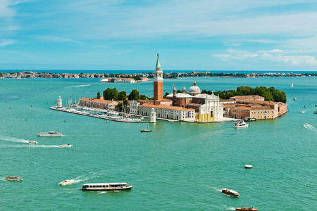 view of San Giorgio island, Venice, Italy の写真素材