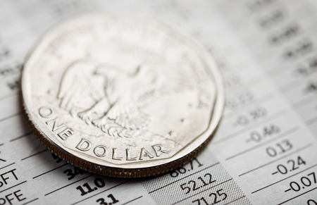 american coin the financial report. Rate of the dollar (shallow DOF)の写真素材