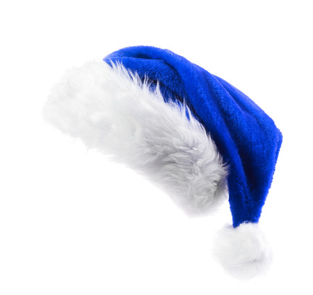 Santa Claus red hat isolated on white backgroundの写真素材