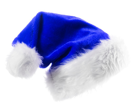 Santa Claus red hat isolated on white backgroundの写真素材