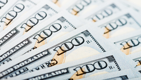 Background with money american hundred dollar bills