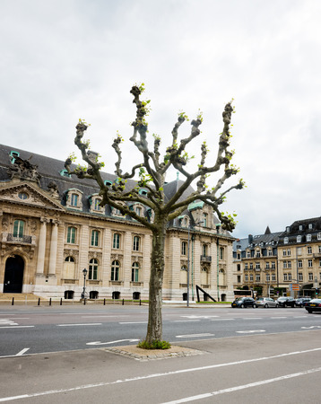 LUXEMBOURG, LUXEMBOURG - MAY26, 2015:  Architecture of Luxembourg city. Luxembourg city is the capital of the Grand Duchy of Luxembourgのeditorial素材
