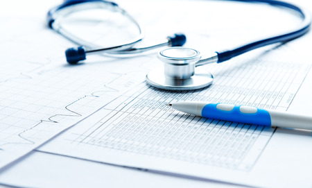 Bill from the doctor concepts of rising medical costの写真素材