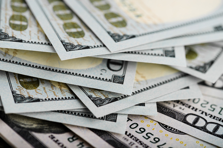  One Hundred Dollar Banknotes.

の写真素材