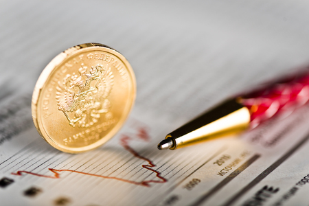 Ruble exchange rate on international stock exchanges.

の写真素材