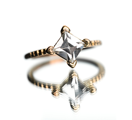 gold ringの写真素材